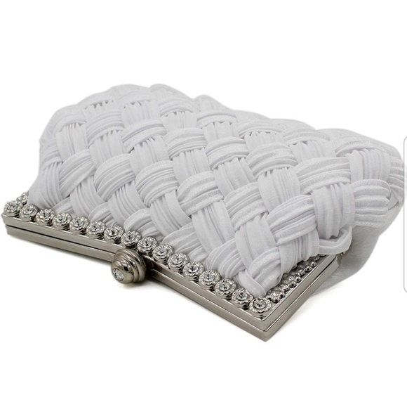 NEW! Bridal Wedding Clutch with braided design - Picture 5 of 6